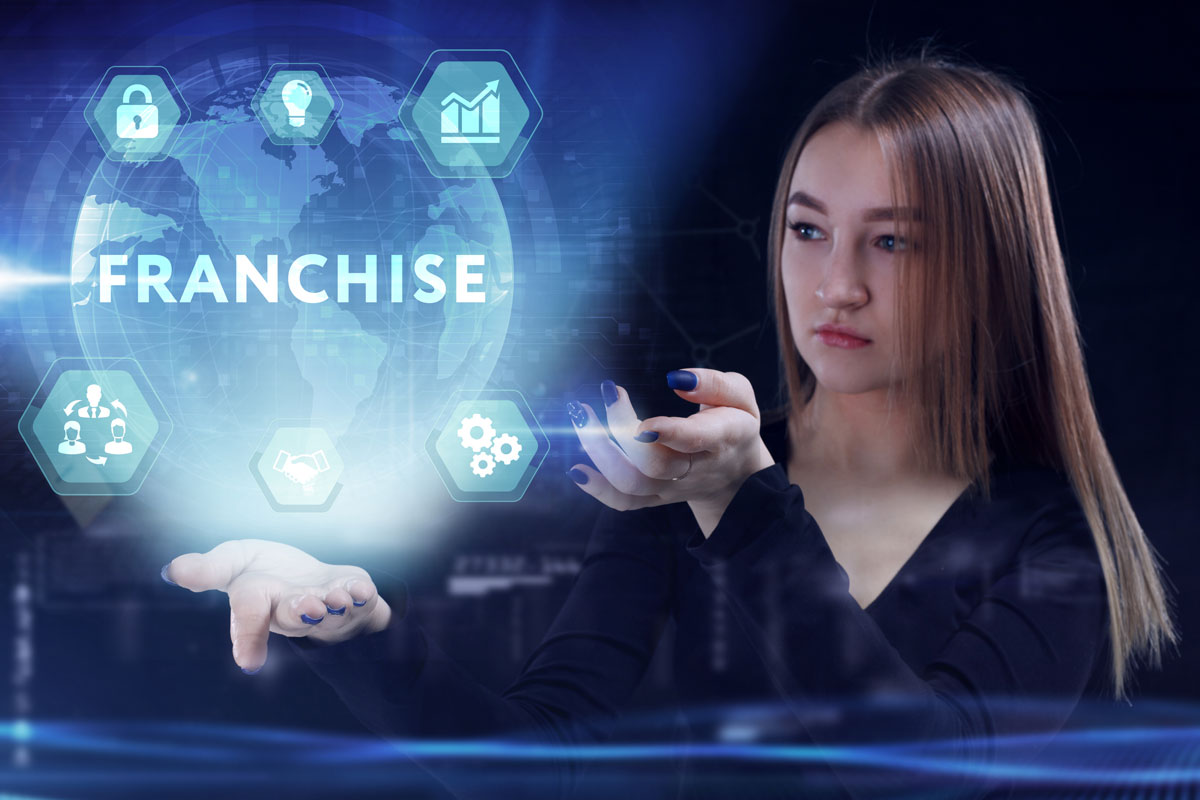 franchise executive leveraging social media tools
