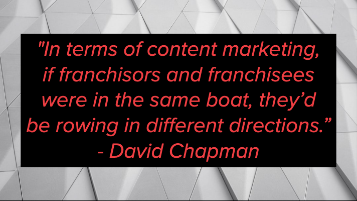 Quote by David Chapman on content marketing
